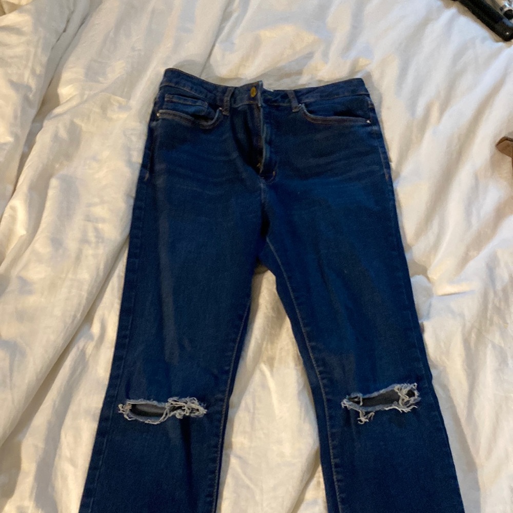 High waist skinny jeans